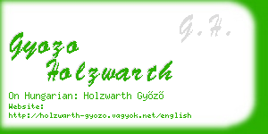 gyozo holzwarth business card